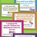 Test Taking Strategies Posters | Tpt Free Lessons | Test Taking   Free Printable Testing Signs