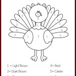Thanksgiving Activities For Kids + Free Printable Colornumber   Free Printable Thanksgiving Activities For Preschoolers