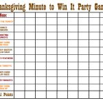 Thanksgiving Minute To Win It Games   Happiness Is Homemade   Thanksgiving Games Printable Free