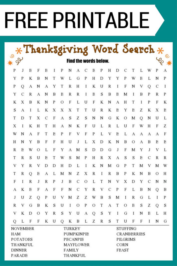Free Search A Word Printable