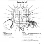 The Creation Story Sunday School Crossword Puzzle: Search For Clues   Free Printable Sunday School Crossword Puzzles