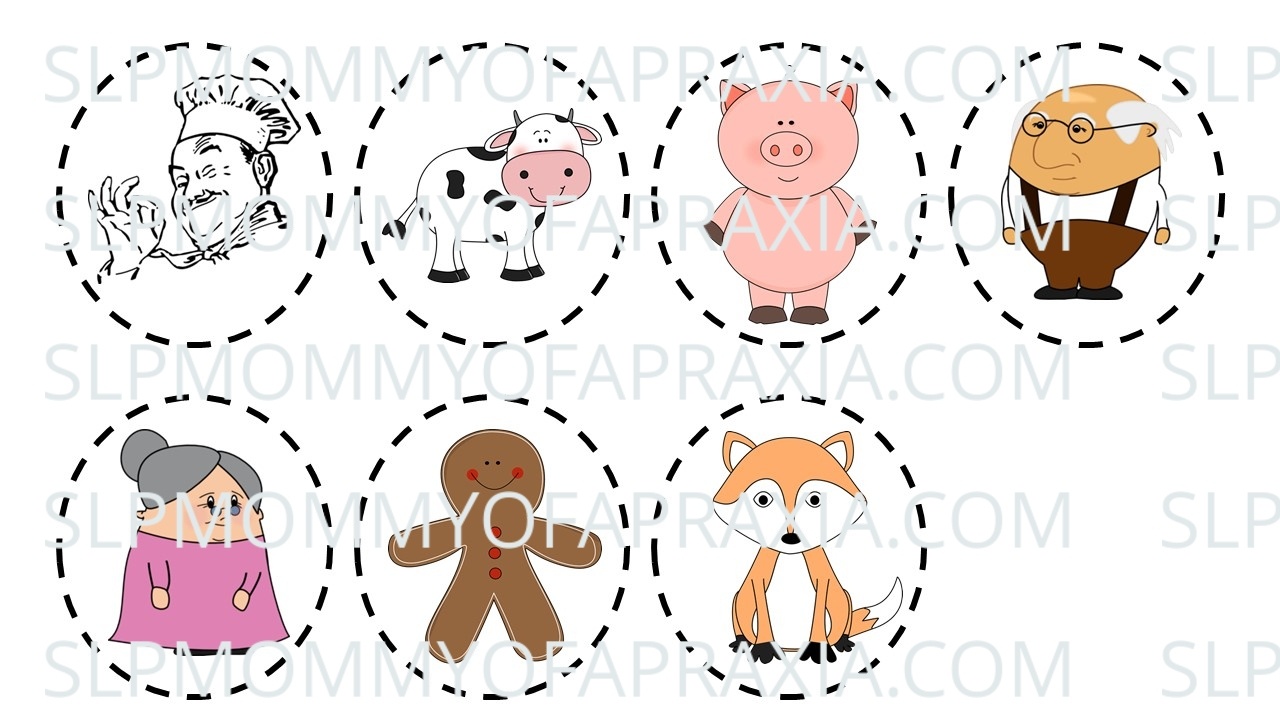 The Gingerbread Man Speech/language Activity/companion Pack - Slp - Free Printable Version Of The Gingerbread Man Story