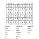 The Good Samaritan Crossword Puzzle (Free Printable)   Parables   Free Printable Sunday School Lessons For Teens