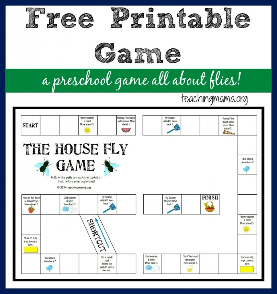 The House Fly Game — Free Printable Game For Preschoolers - Free Printable Games