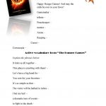 The Hunger Games (Movie Worksheet) Worksheet   Free Esl Printable   Hunger Games Free Printable Worksheets