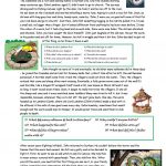 The Legend Of The Lambton Worm Worksheet   Free Esl Printable   Free Printable Worm Worksheets
