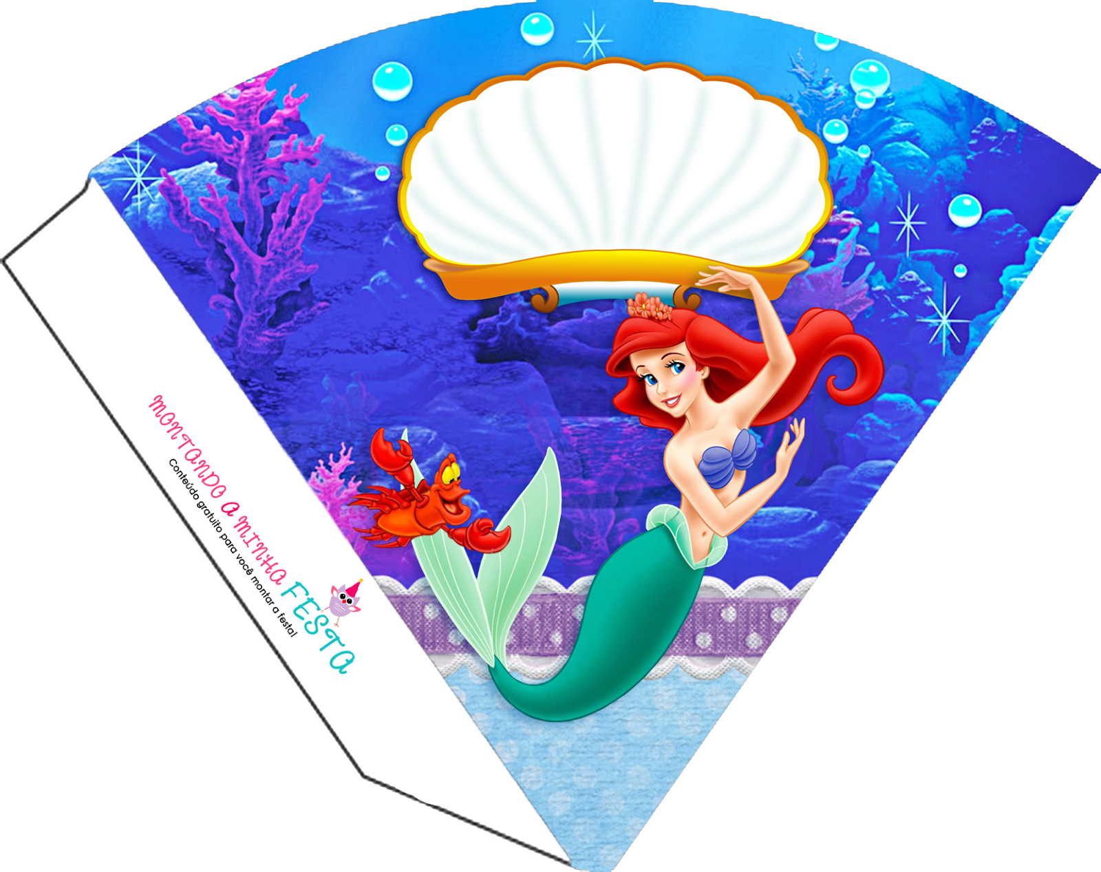 The Little Mermaid Birthday: Free Party Printables. - Oh My Fiesta - Free Printable Little Mermaid Birthday Banner