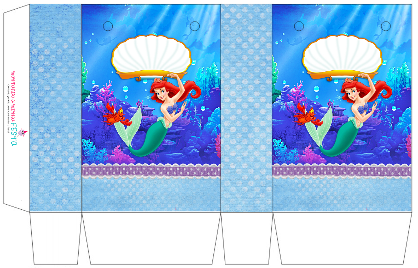 The Little Mermaid Birthday: Free Printable Boxes. - Oh My Fiesta - Free Printable Little Mermaid Birthday Banner