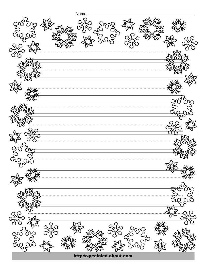 These Free Christmas Printables Are Perfect For Kids&amp;#039; Writing Tasks - Free Printable Christmas Writing Paper With Lines