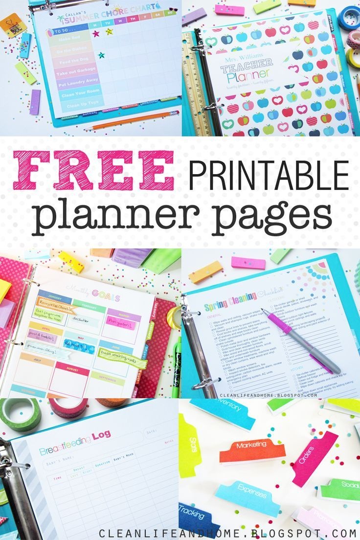 These Free Printable Planner Pages Are The Cutest! Fabulous - Free Printable Organizer 2017