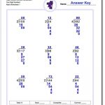 These Long Division Worksheets Provide Problems Of Varying Levels Of   Free Printable Long Division Worksheets 5Th Grade
