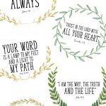These Printable Bible Verses Are Free, And Are Perfect To Help Your   Free Printable Bible Verses