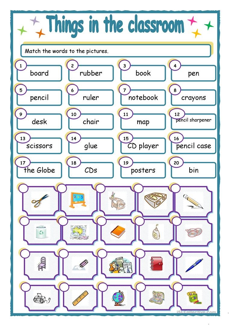 Things In The Classroom Worksheet - Free Esl Printable Worksheets - Free Printable Classroom Worksheets