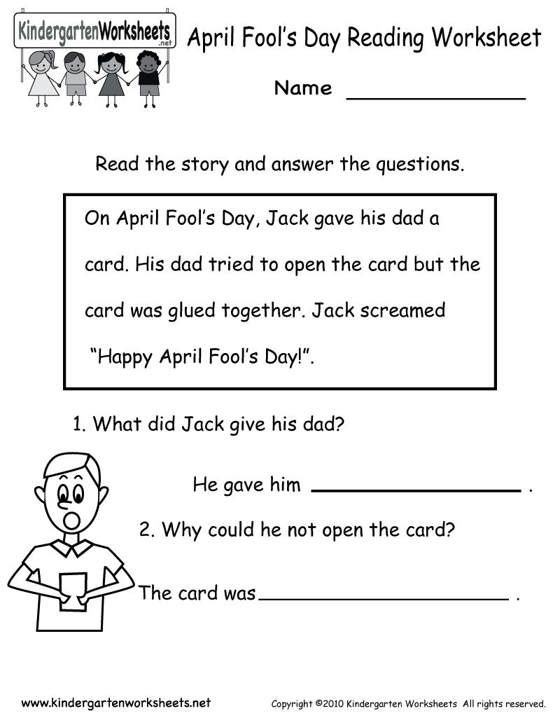 Free Printable Reading Comprehension Worksheets For Kindergarten Free 