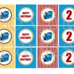 Thomas The Train Diy Printable Cupcake Toppers Blue Yellow And Red   Free Printable Train Cupcake Toppers