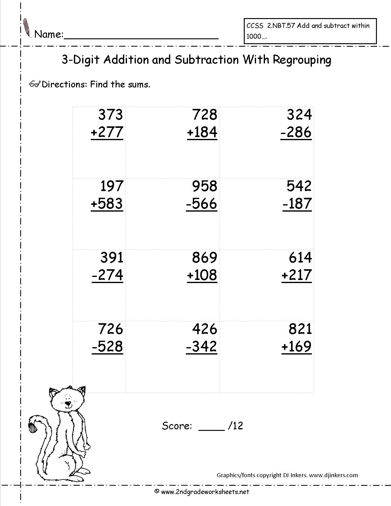 Three Digit Addition And Subtraction Worksheets From The Teacher&amp;#039;s Guide - Free Printable Mixed Addition And Subtraction Worksheets