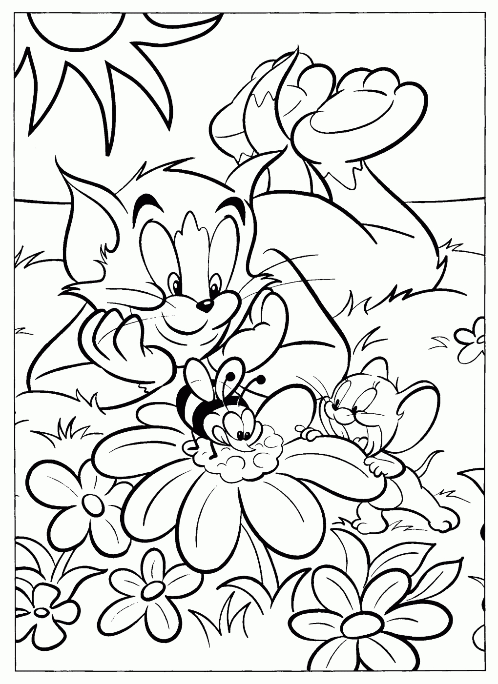 Tom &amp;amp; Jerry Coloring Page | Coloring Pages And Printables | Coloring - Free Printable Tom And Jerry Coloring Pages