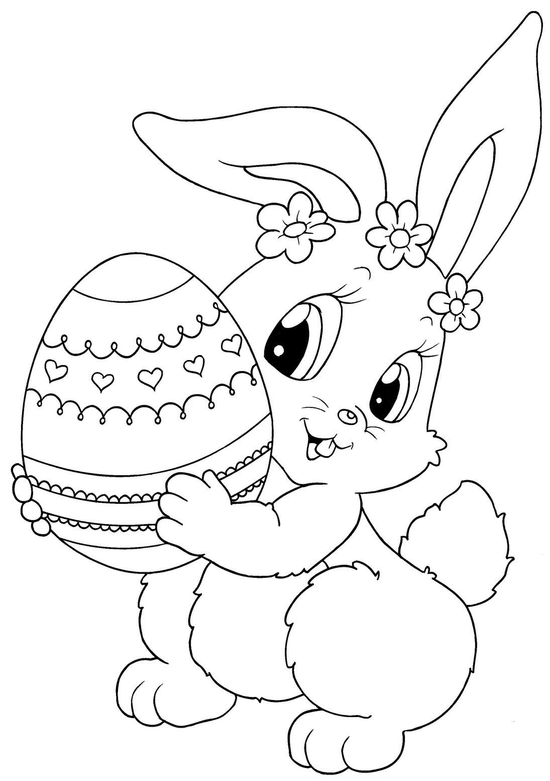 Top 15 Free Printable Easter Bunny Coloring Pages Online | Зентангл - Free Printable Easter Colouring Sheets