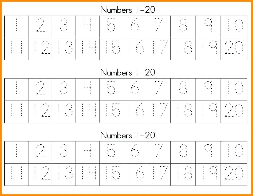 Trace Numbers 1 20 – Beles.club - Free Printable Tracing Numbers 1 20 Worksheets