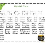 Traceable Letter Worksheets To Print | Schoolwork For Taj And Bre   Free Printable Alphabet Worksheets For Kindergarten