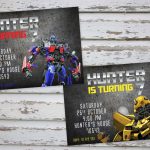 Transformers Birthday Party Invitation Optimus Prime | Etsy   Transformers Party Invitations Free Printable