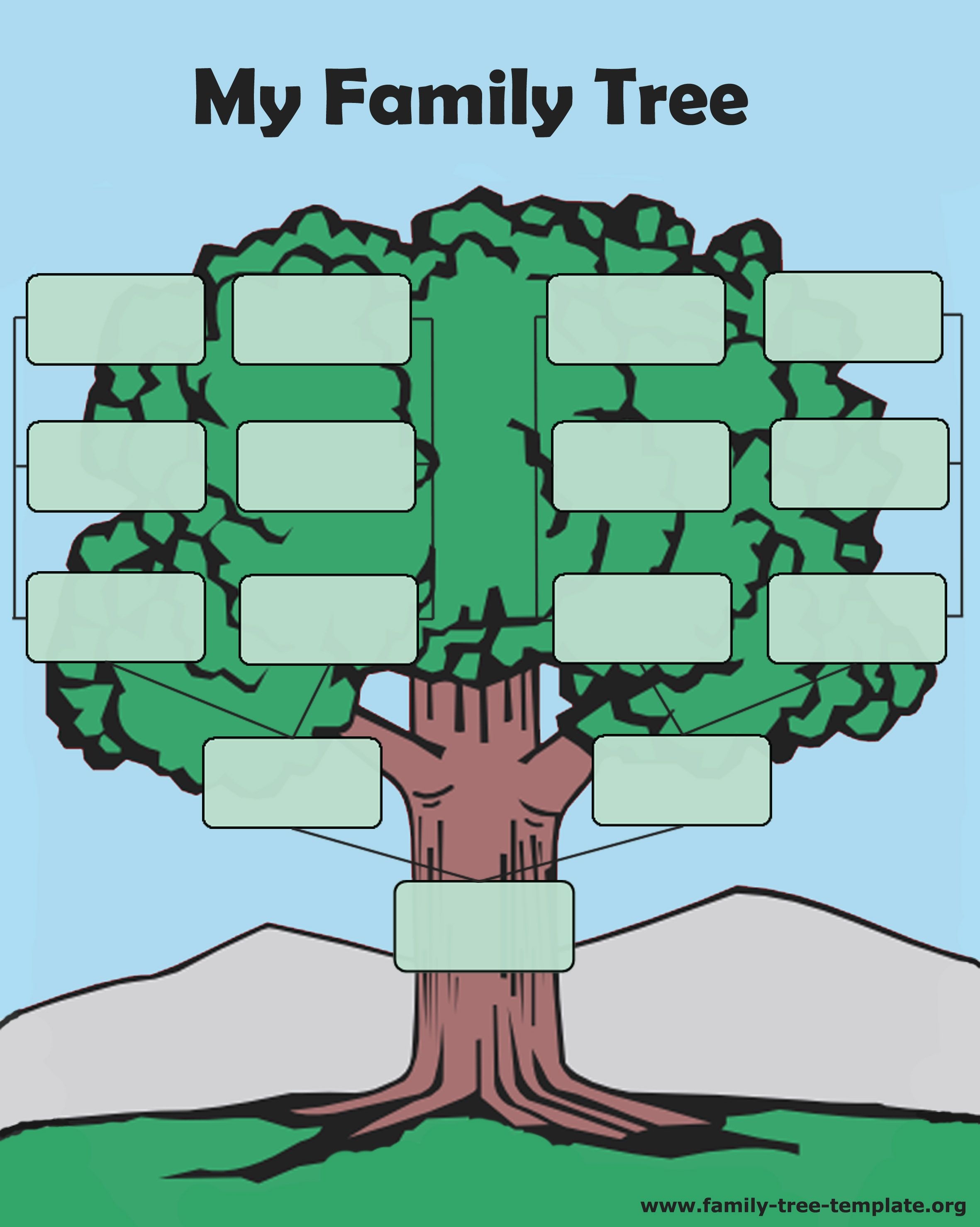 Tree Forms To Print And Fill Out Another Printable Oak Tree Chart - Family Tree Maker Free Printable