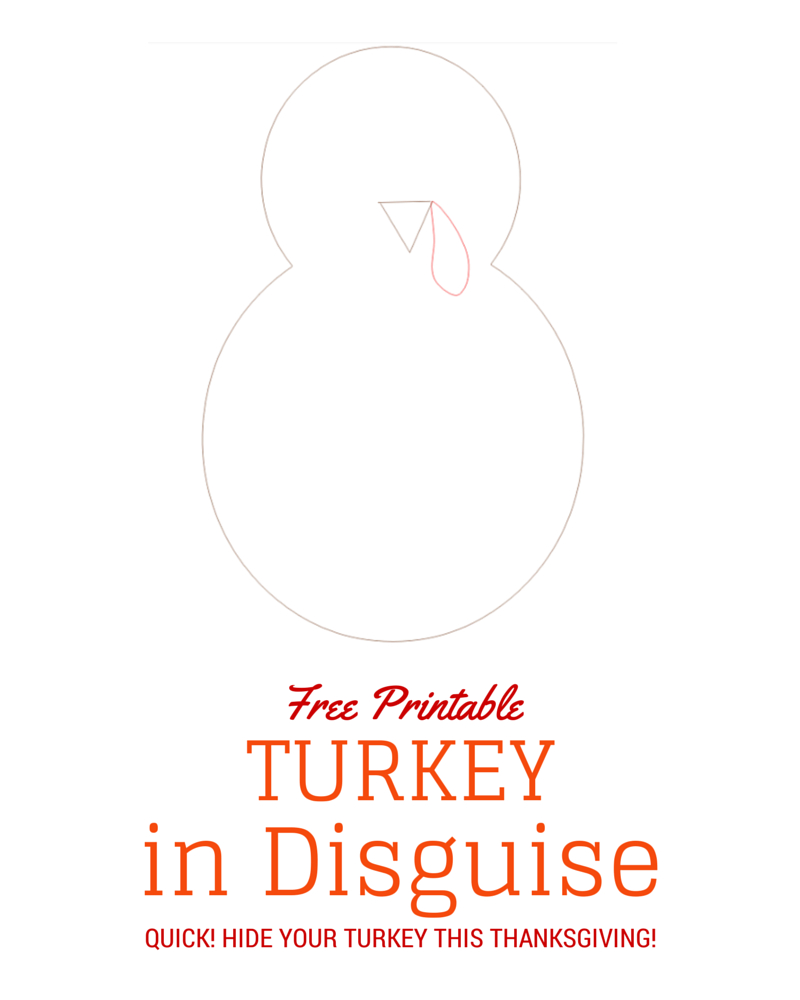 Turkey In Disguise Free Printable Template | Kid Blogger Network - Free Printable Turkey Template