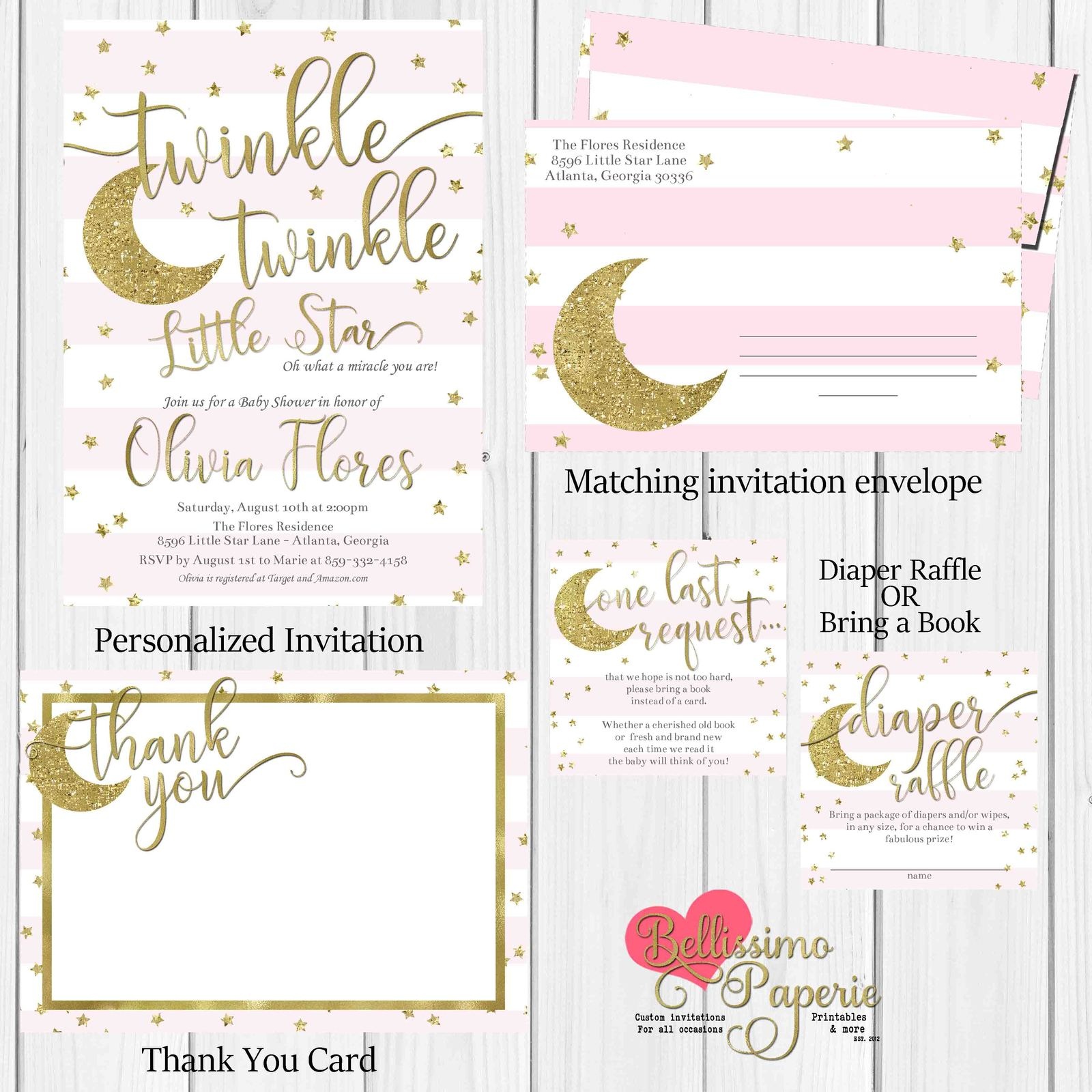 Twinkle Twinkle Little Star Baby Shower And 50 Similar Items - Free Printable Twinkle Twinkle Little Star Baby Shower Invitations