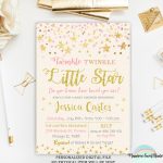 Twinkle Twinkle Little Star Baby Shower Invitation Pink And | Etsy   Free Printable Twinkle Twinkle Little Star Baby Shower Invitations