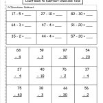 Two Digit Subtraction Worksheets   Free Printable Subtraction Worksheets