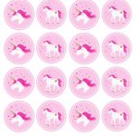 Unicorn Stickers & Cupcake Toppers | Party: Unicorn | Unicorn Cups   Free Printable Unicorn Cupcake Toppers