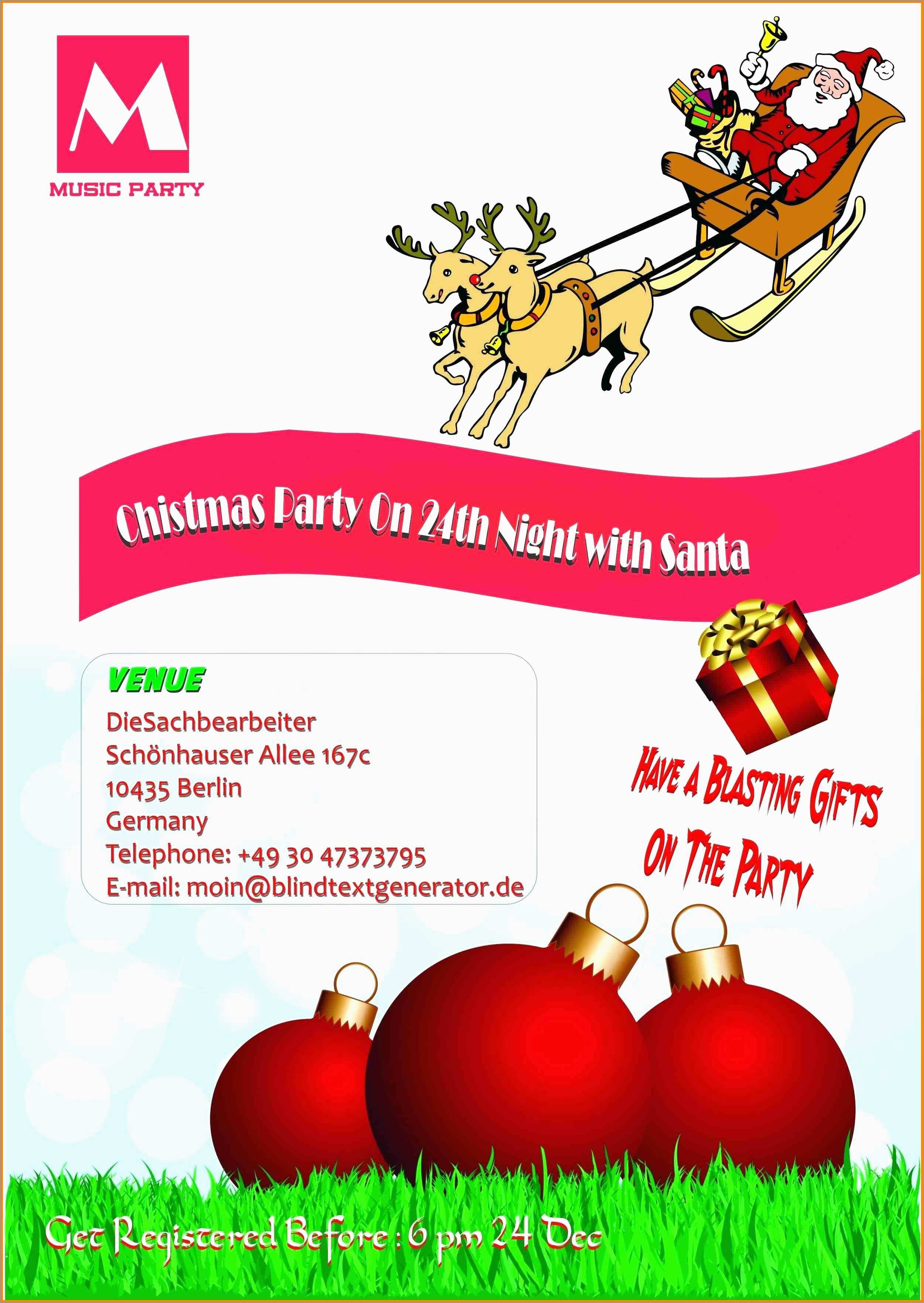Unique Free Printable Christmas Party Flyer Templates | Best Of Template - Free Printable Christmas Party Flyer Templates