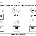 Unscramble Cvc Words; Great To Laminate And Put In A Word Work   Cvc Words Worksheets Free Printable