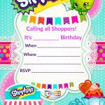 Updated   Free Printable Shopkins Birthday Invitation Template   Free Printable Shopkins Invitations