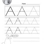 Uppercase Letter Tracing Worksheets (Free Printables)   Doozy Moo   Free Printable Name Tracing Worksheets For Preschoolers
