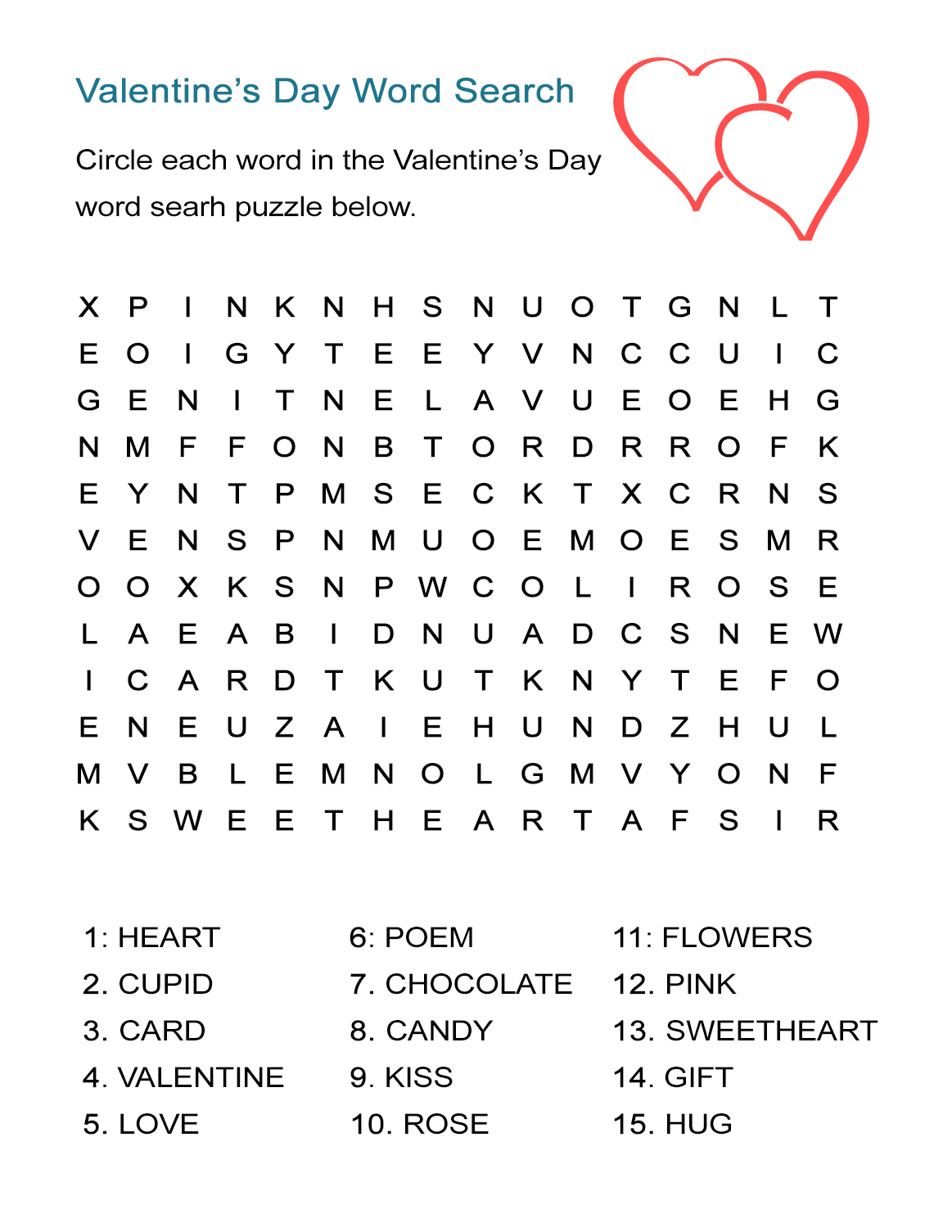 Valentine&amp;#039;s Day Word Search Puzzle: Free Worksheet For February 14 - Free Printable Valentine Word Search For Adults