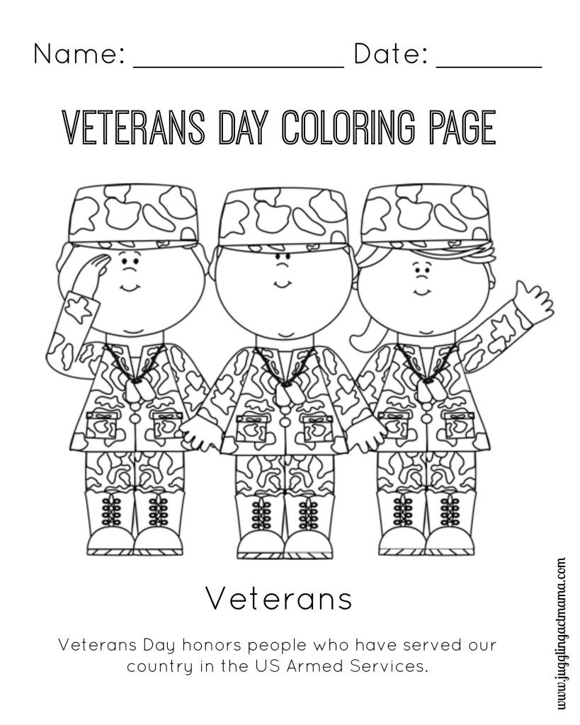 Veteran&amp;#039;s Day Printable Coloring Page | Coloring Pages | Veterans - Veterans Day Free Printable Cards