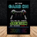 Video Game Party Invitation, Gaming Truck Invitation | ~ Printables   Free Printable Video Game Party Invitations