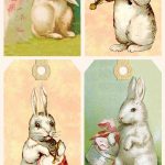 Vintage Easter Bunny Tags – Free Printables | Easter | Easter Crafts   Free Printable Vintage Easter Images