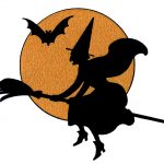 Vintage Halloween Clip Art   Witch With Moon   The Graphics Fairy   Free Printable Vintage Halloween Images