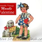 Vintage Movable Valentine Printable   Free Printable Vintage Valentine Pictures