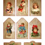 Vintage Printable Christmas Tags And Labels   The Graffical Muse   Free Printable Christmas Photo Collage