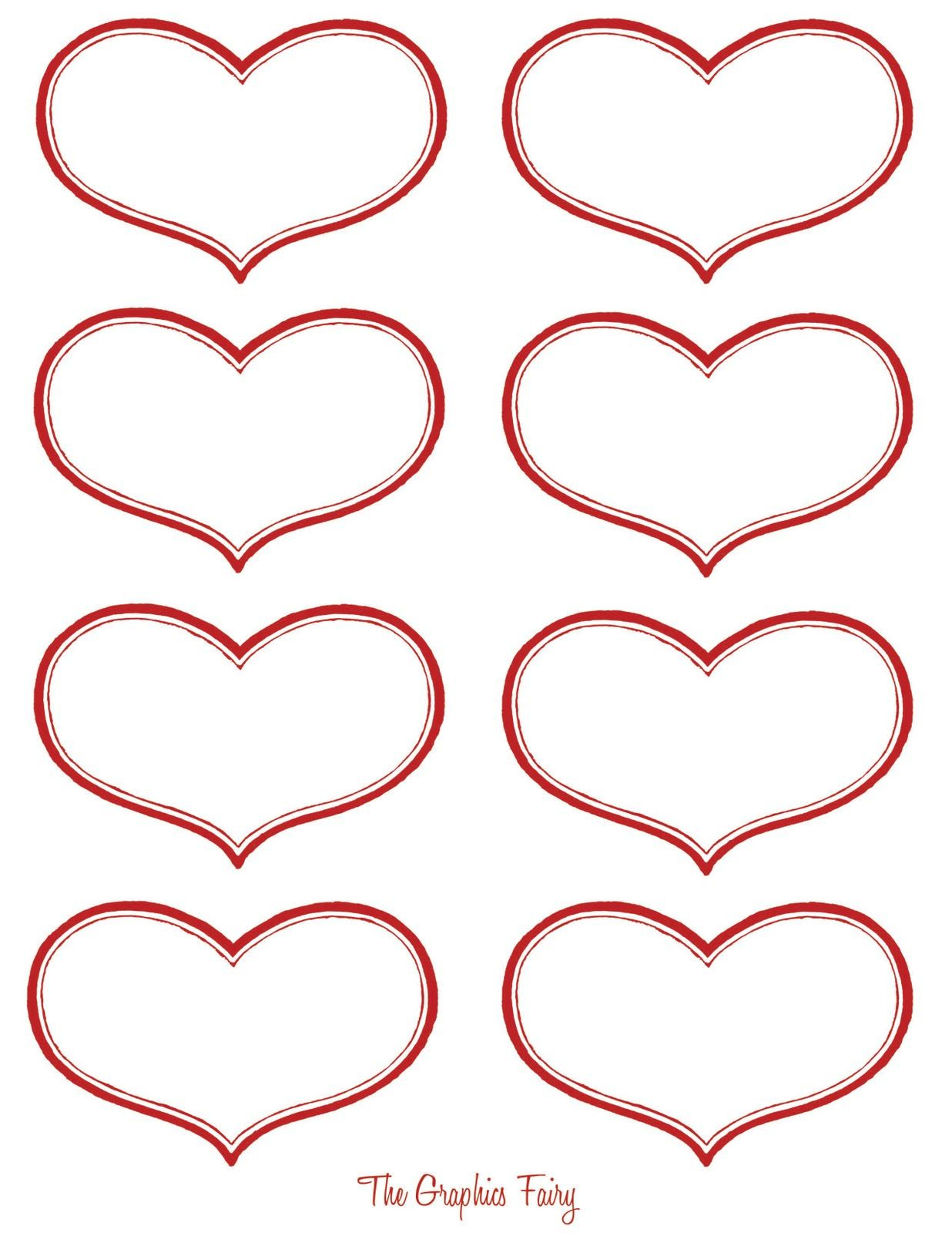 Vintage Valentine Printable - Antique Heart Labels | Diy Ideas - Free Printable Heart Labels