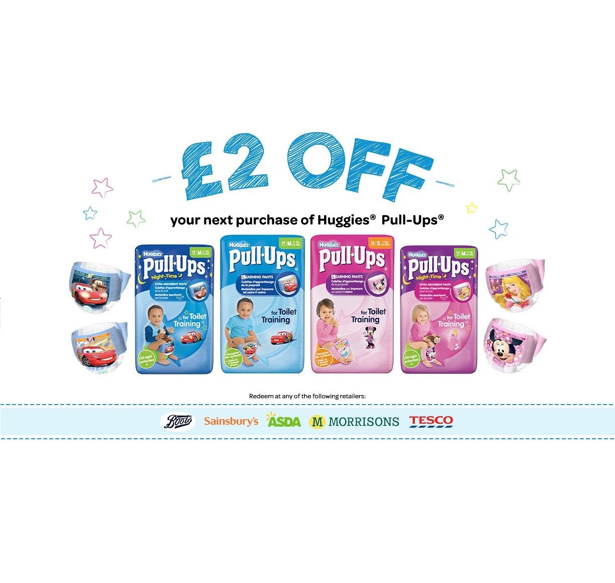 Voucher Code £2 Off Huggies Pull Ups | Freebies Of The Day Uk - Free Printable Coupons For Huggies Pull Ups