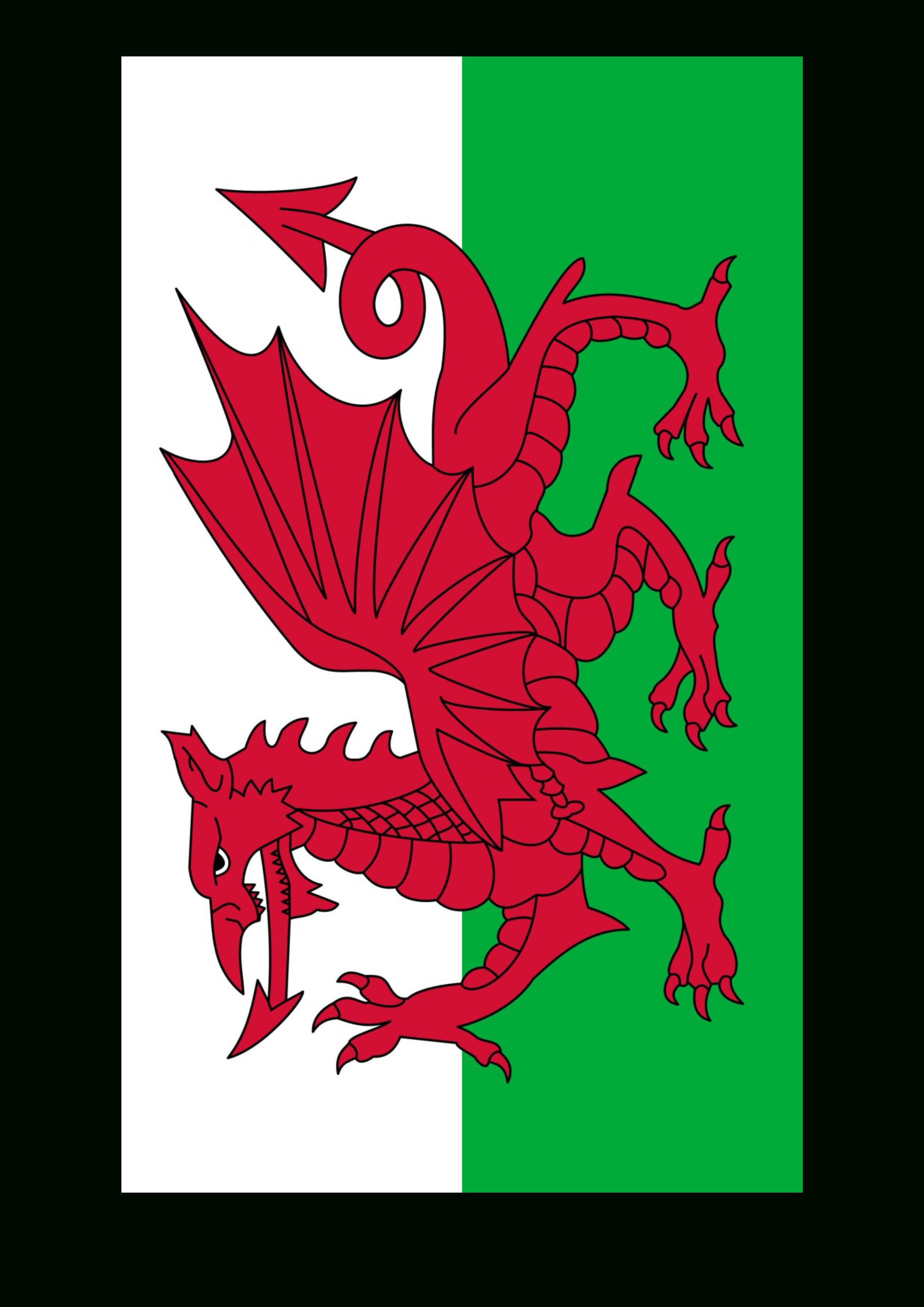 Wales Flag - Download This Free Printable Wales Template A4 Flag, A5 - Free Printable Scottish Flag