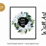 Wall Art Addiction | Home Sweet Home   Free Printable Artwork For Home