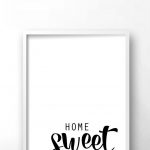 Wall Art Print Home Sweet Home, Instant Download Printable Art   Free Printable Artwork For Home