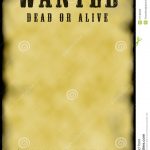 Wanted Poster! Stock Illustration. Illustration Of Criminal   21138468   Free Printable Wanted Poster Old West