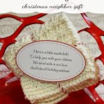 Washcloth Gift Idea For Christmas.the Cute Poem On These Free   Free Printable Dishcloth Wrappers
