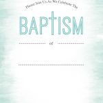 Water   Free Printable Baptism & Christening Invitation Template   Free Printable Baptism Invitations